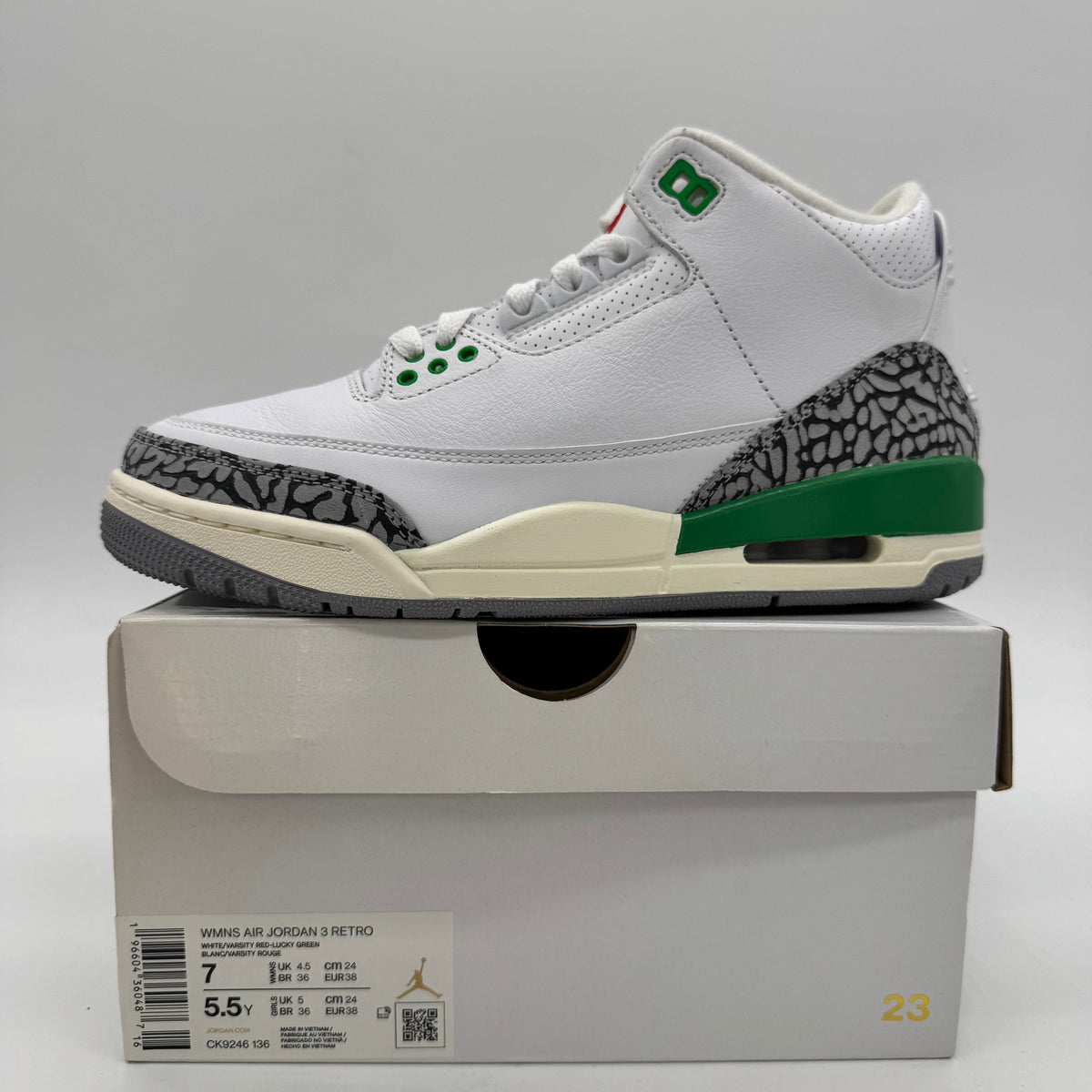 Jordan 3 Lucky Green (Women's)