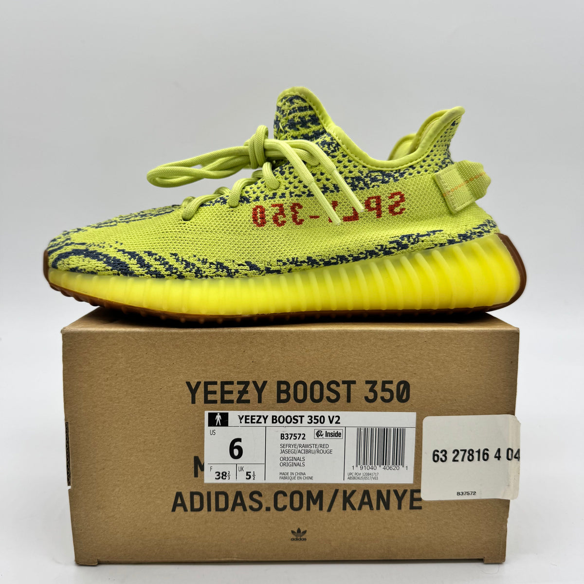 Adidas Yeezy Boost 350 V2 Semi Frozen Yellow