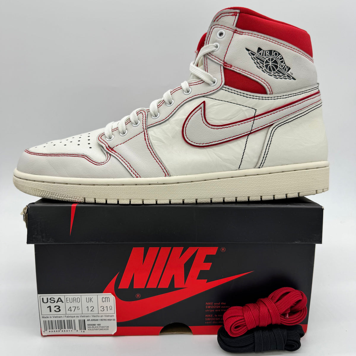 Jordan 1 High Phantom Gym Red