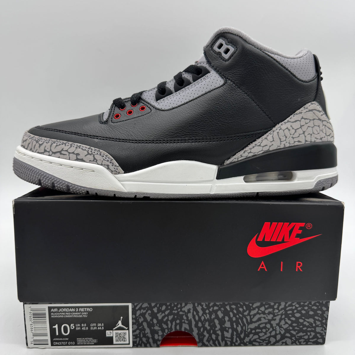 Jordan 3 Black Cement (2024)