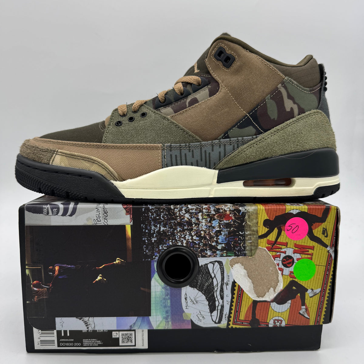Jordan 3 Patchwork Camo