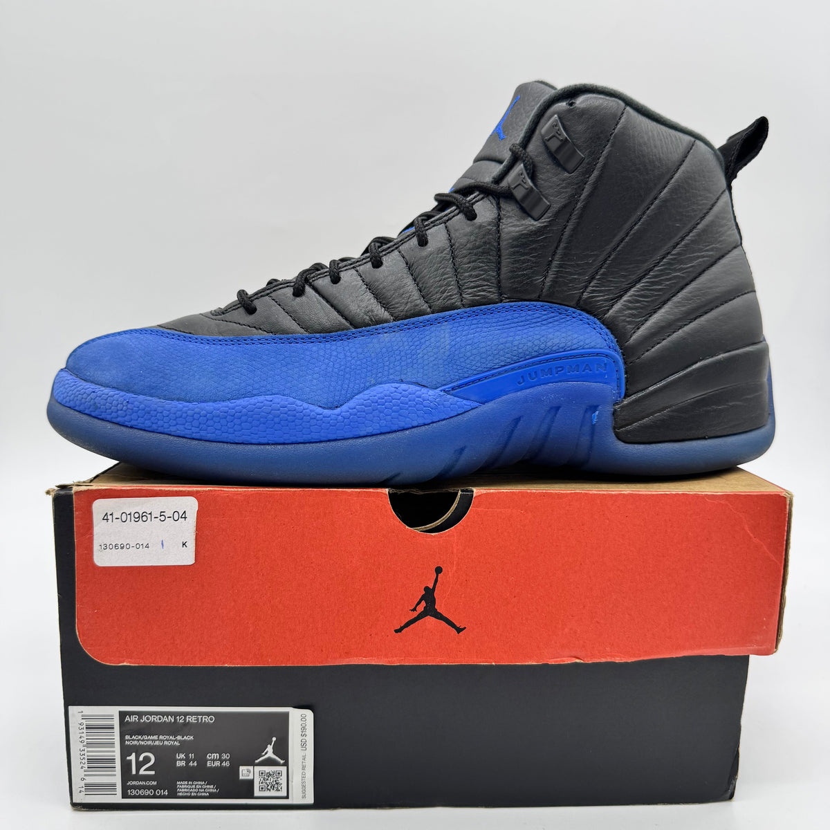 Jordan 12 Black Game Royal