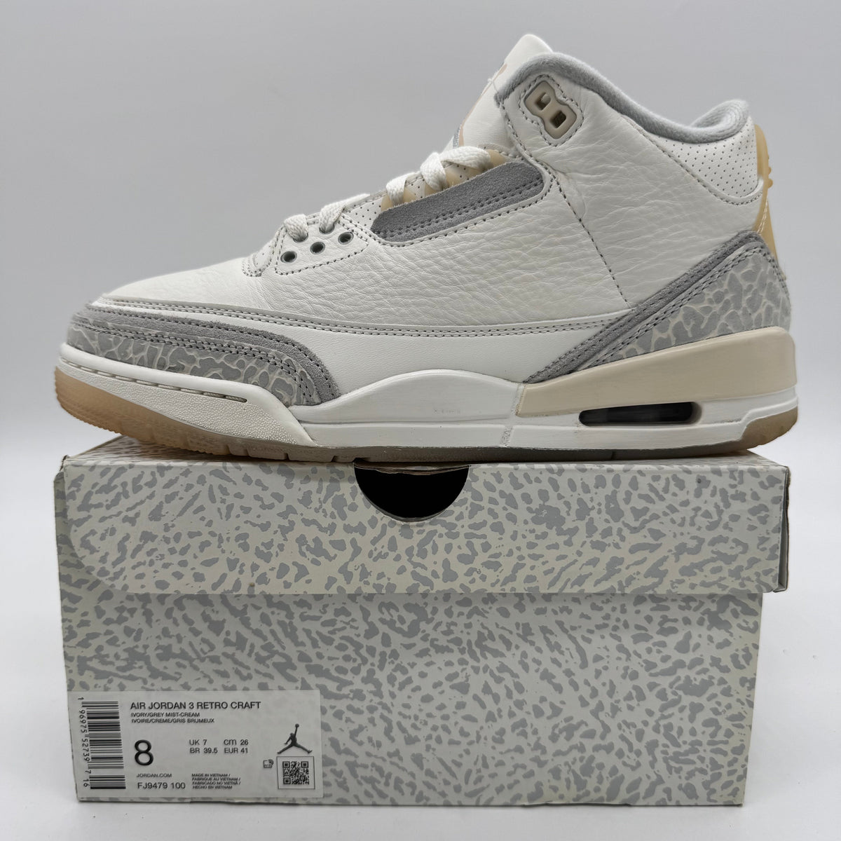 Jordan 3 Craft Ivory