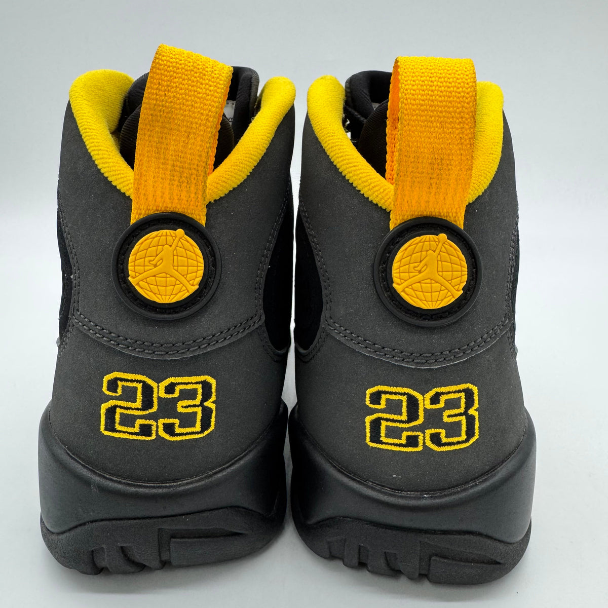 Jordan 9 Dark Charcoal University Gold