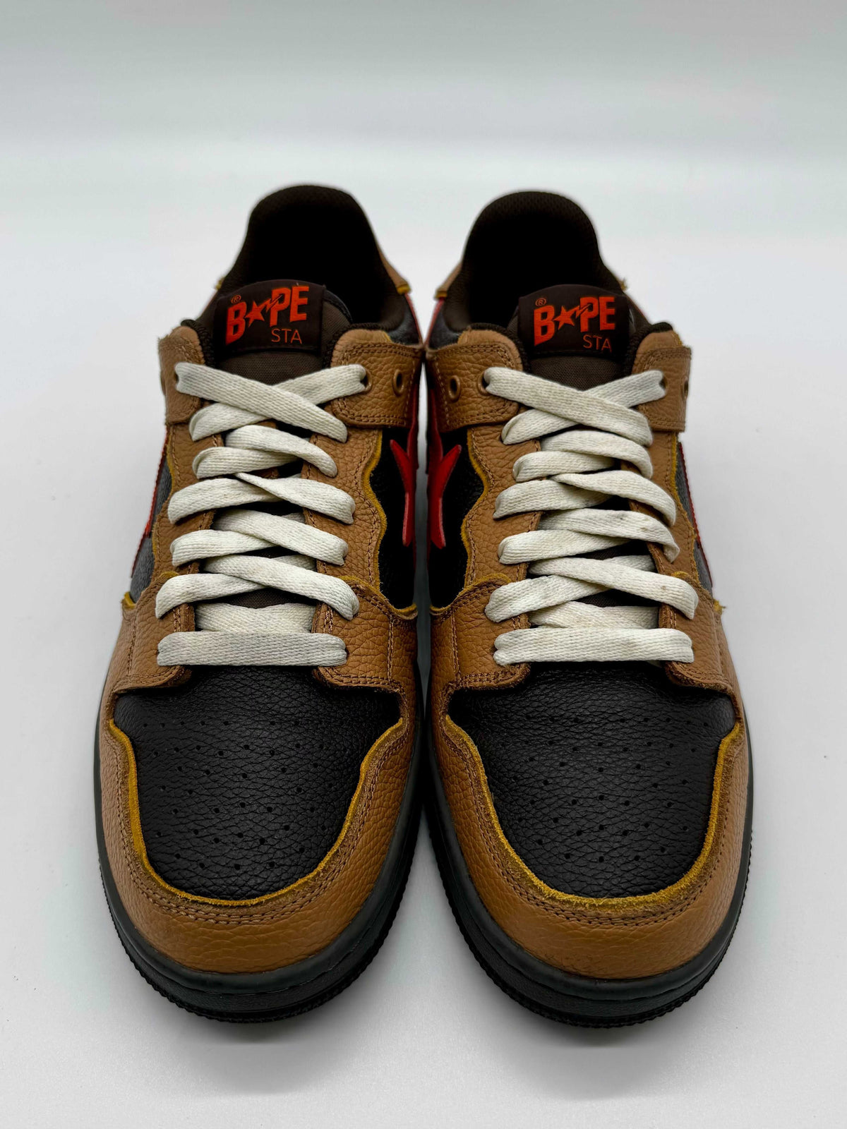A Bathing Ape Sk8 Sta Brown Orange