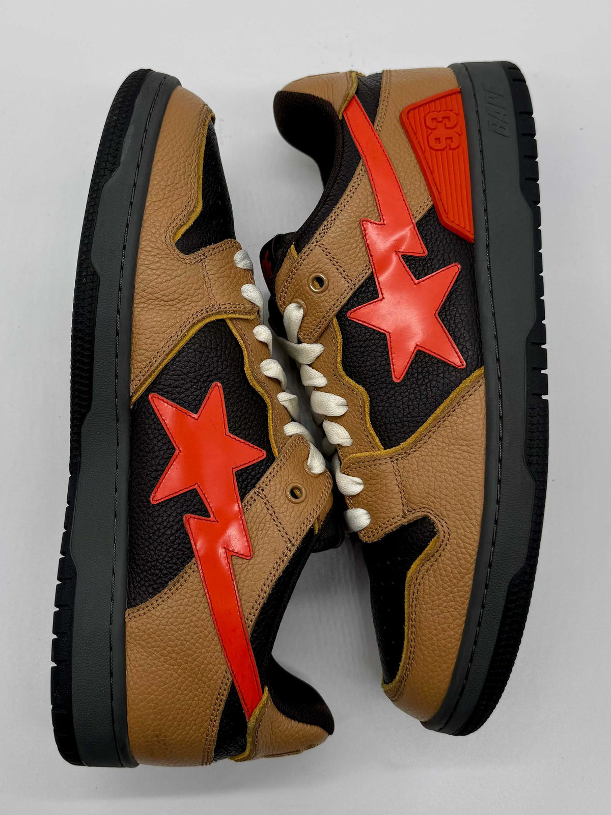 A Bathing Ape Sk8 Sta Brown Orange