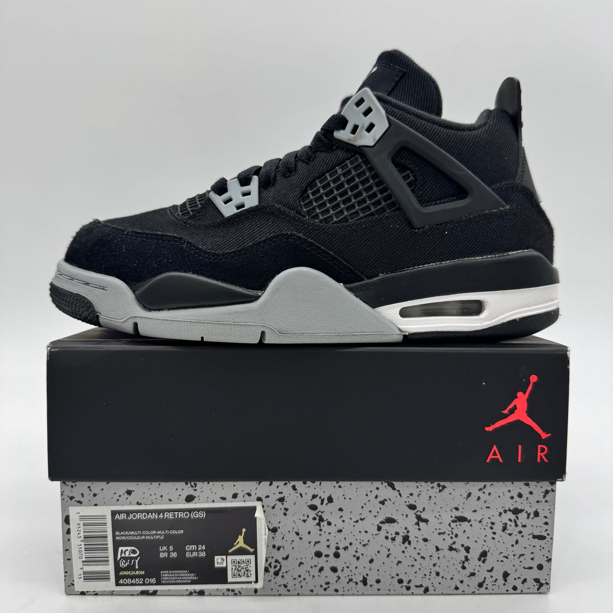Jordan 4 Black Canvas (GS)