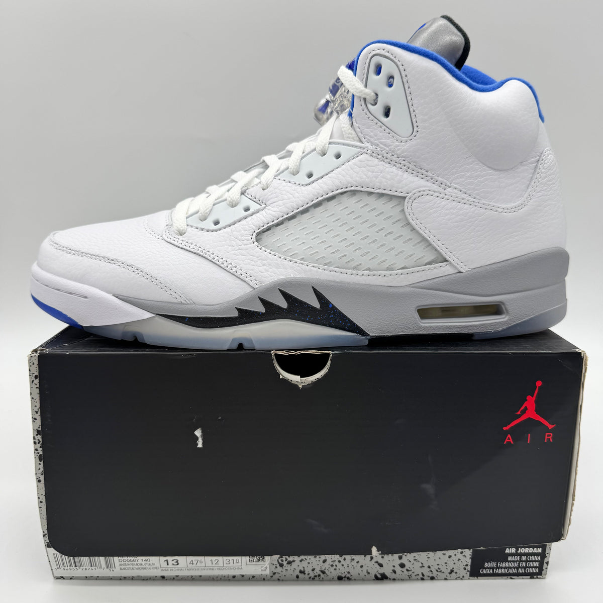 Jordan 5 White Stealth