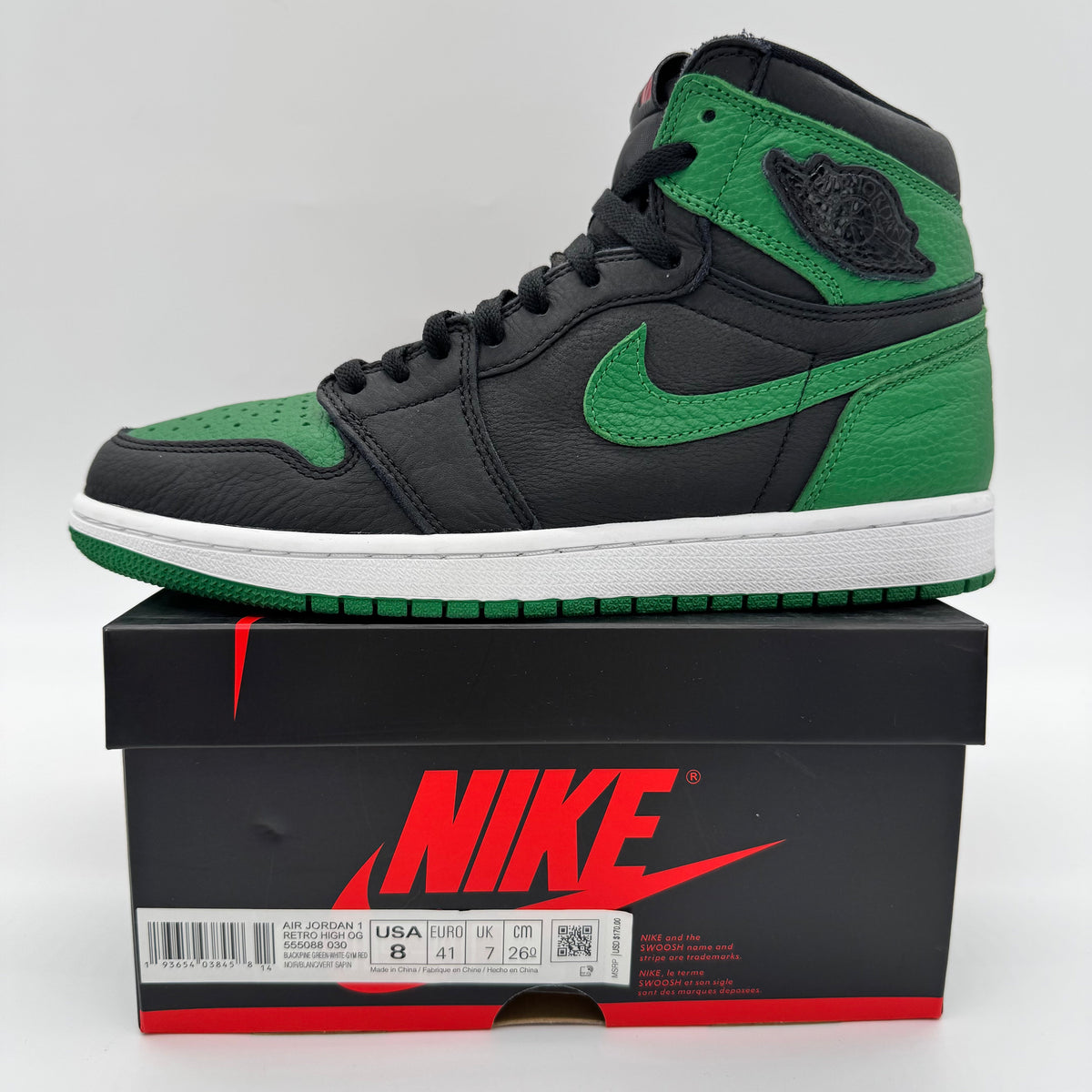 Jordan 1 Pine Green Black
