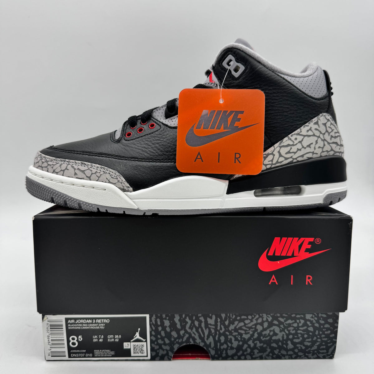 Jordan 3 Black Cement (2024)