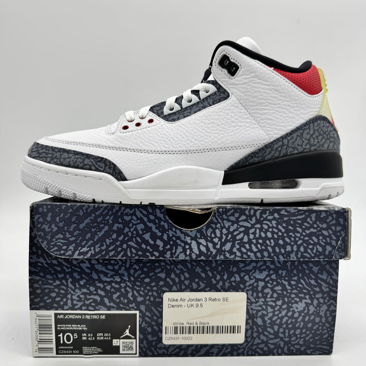 Jordan 3 SE Fire Red Denim (2020)