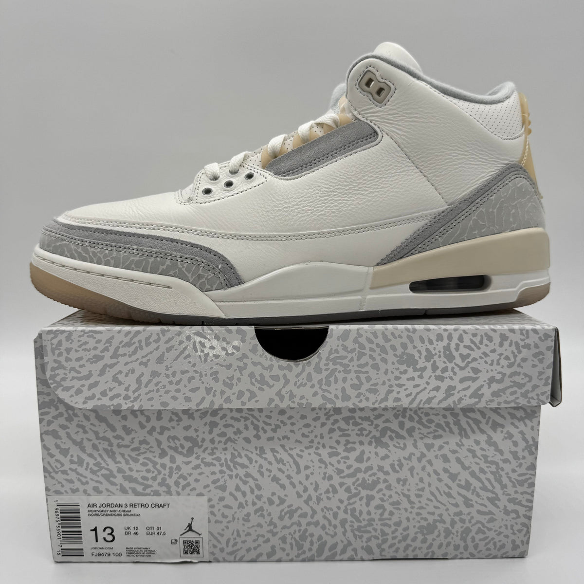 Jordan 3 Craft Ivory