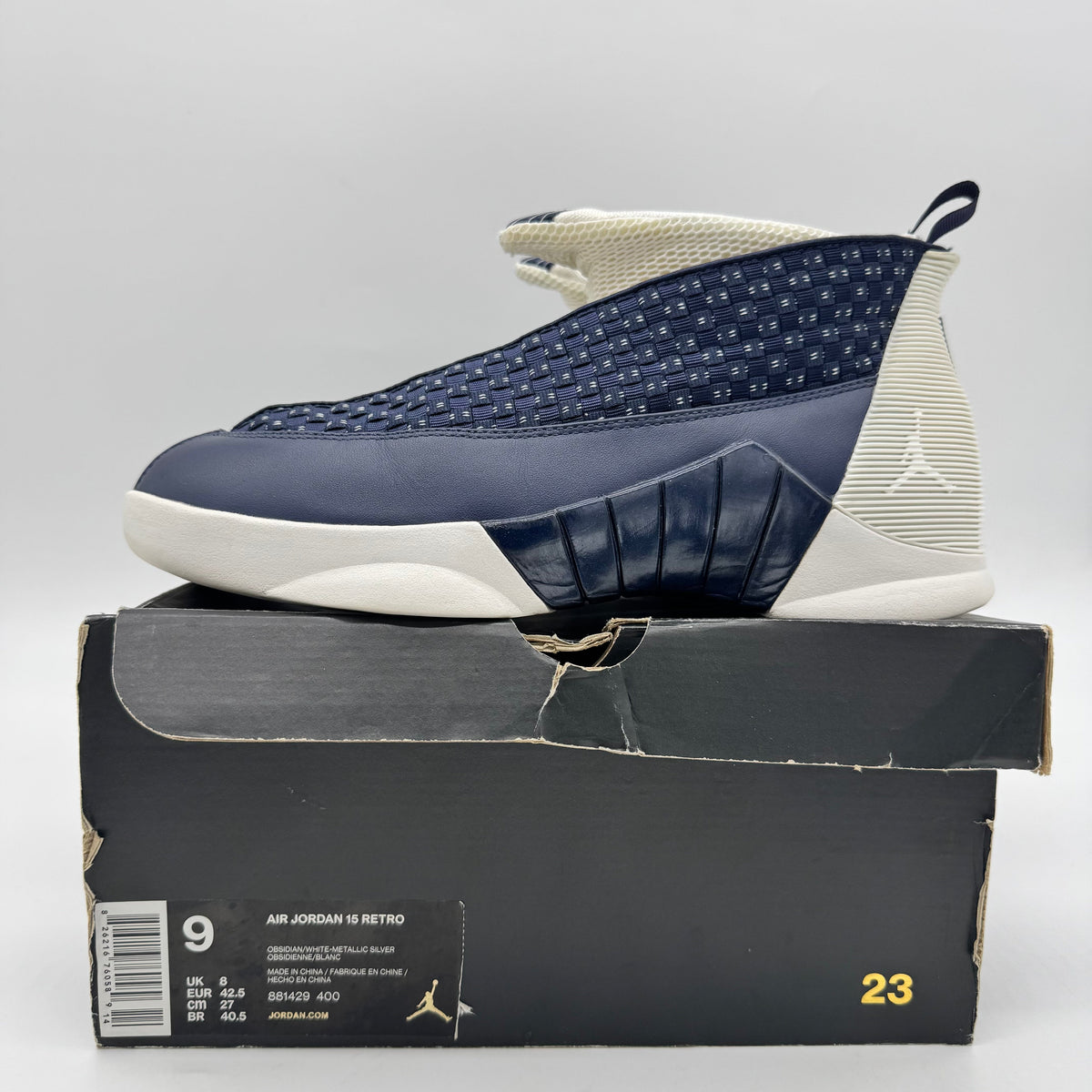 Jordan 15 Obsidian