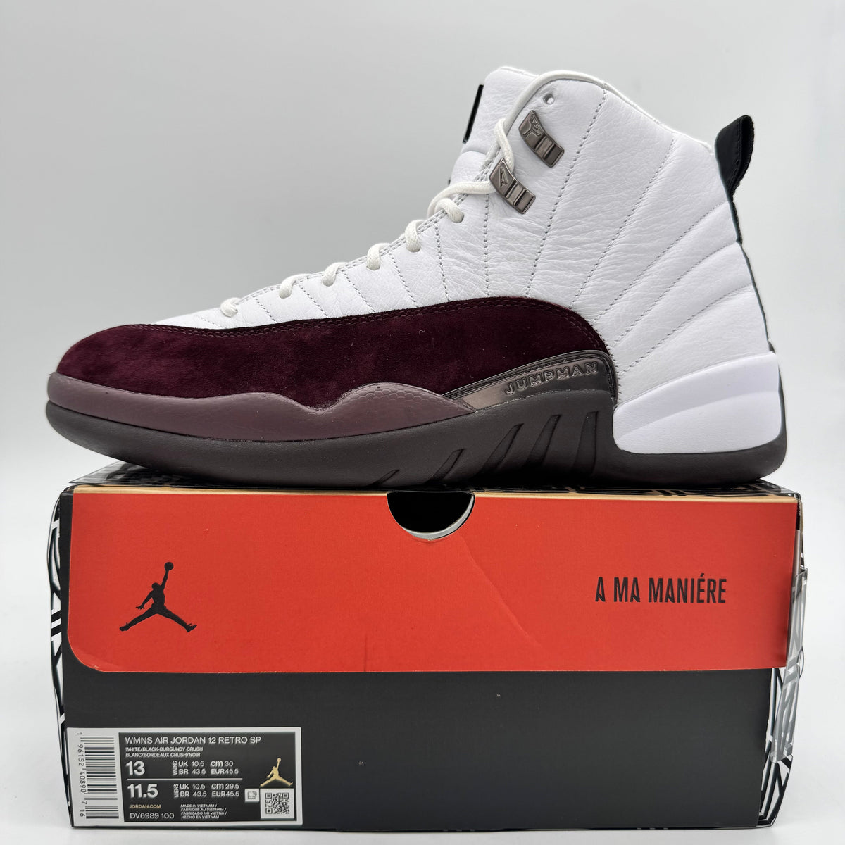 Jordan 12 A Ma Maniere White (Women's)