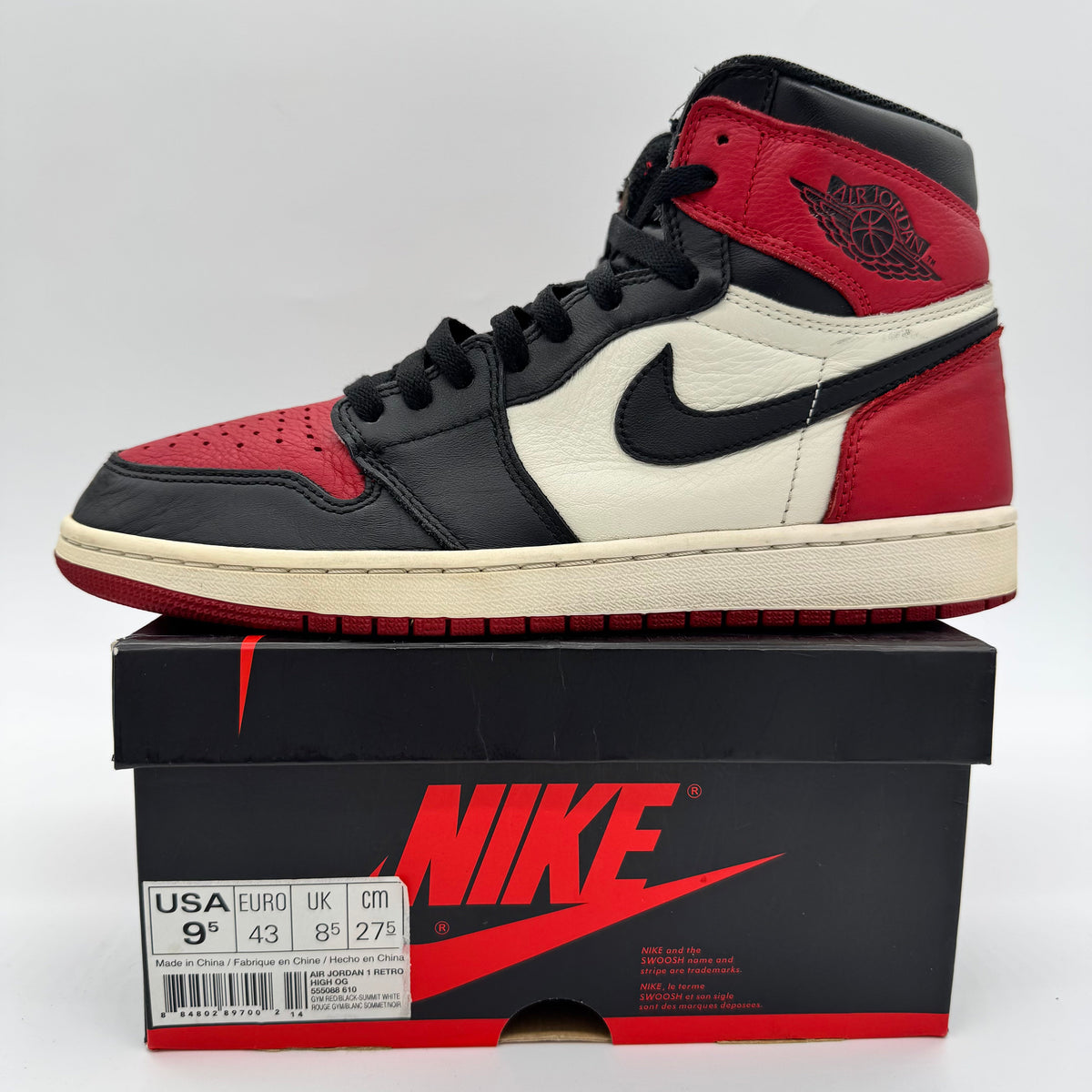 Jordan 1 High Bred Toe