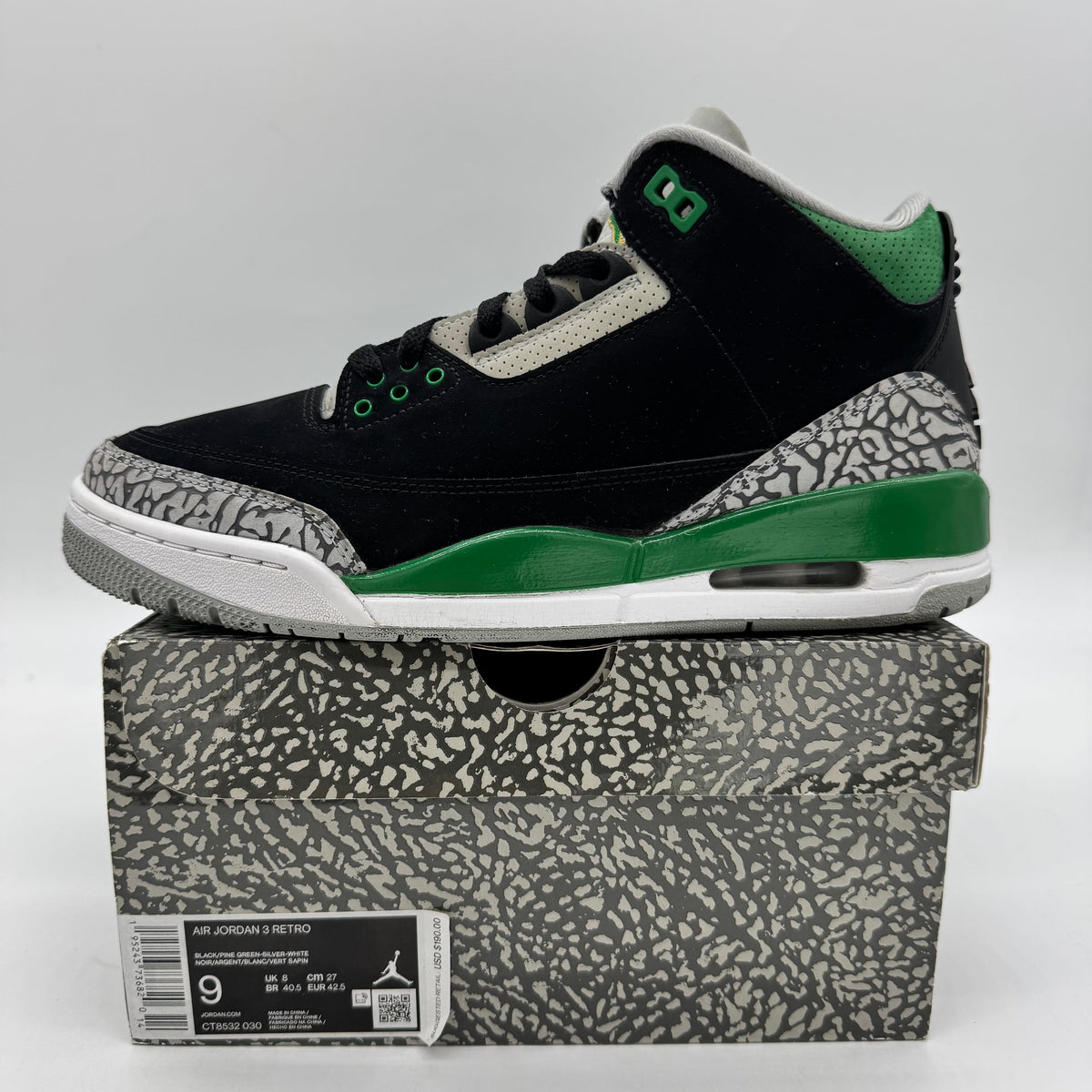 Jordan 3 Pine Green