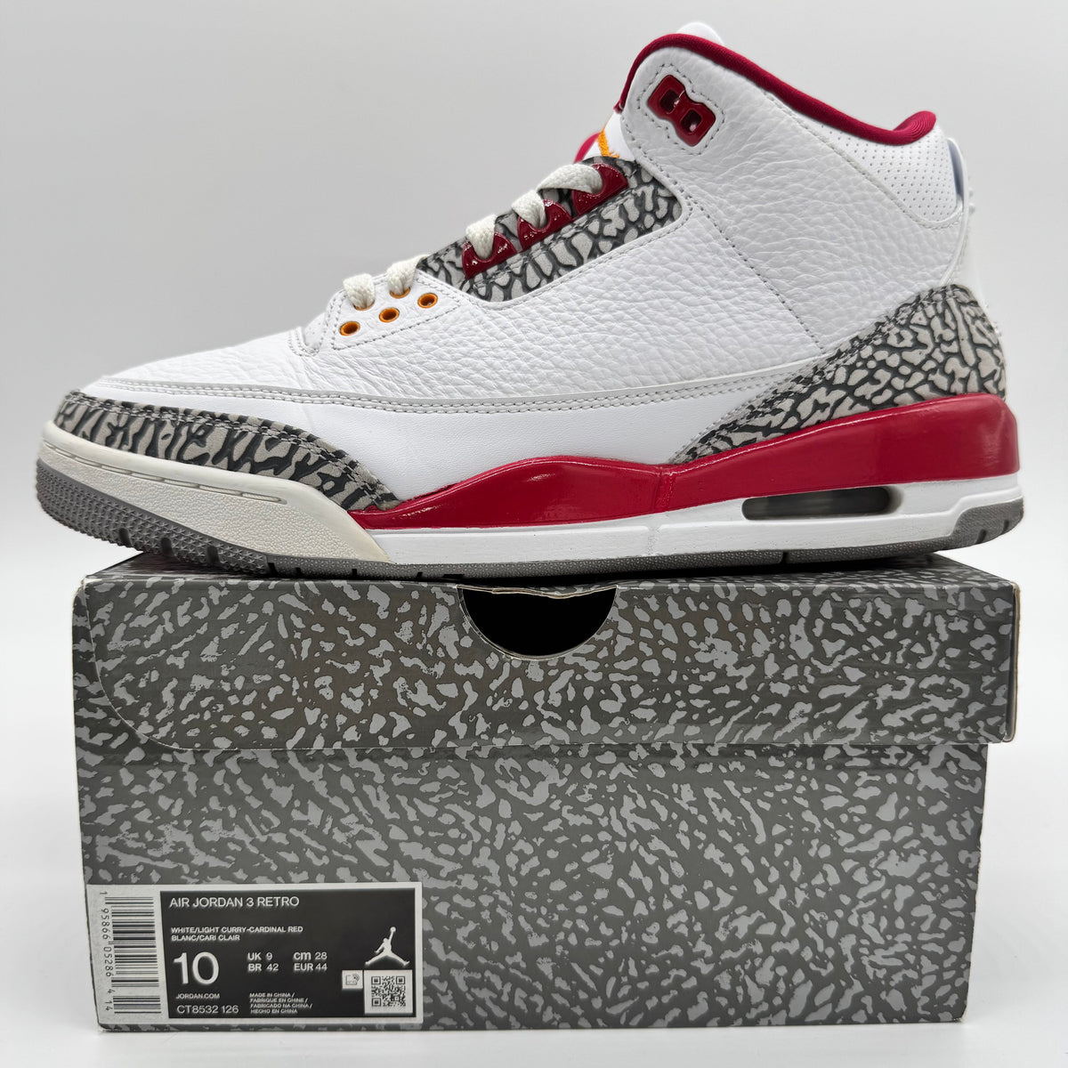 Jordan 3 Cardinal Red