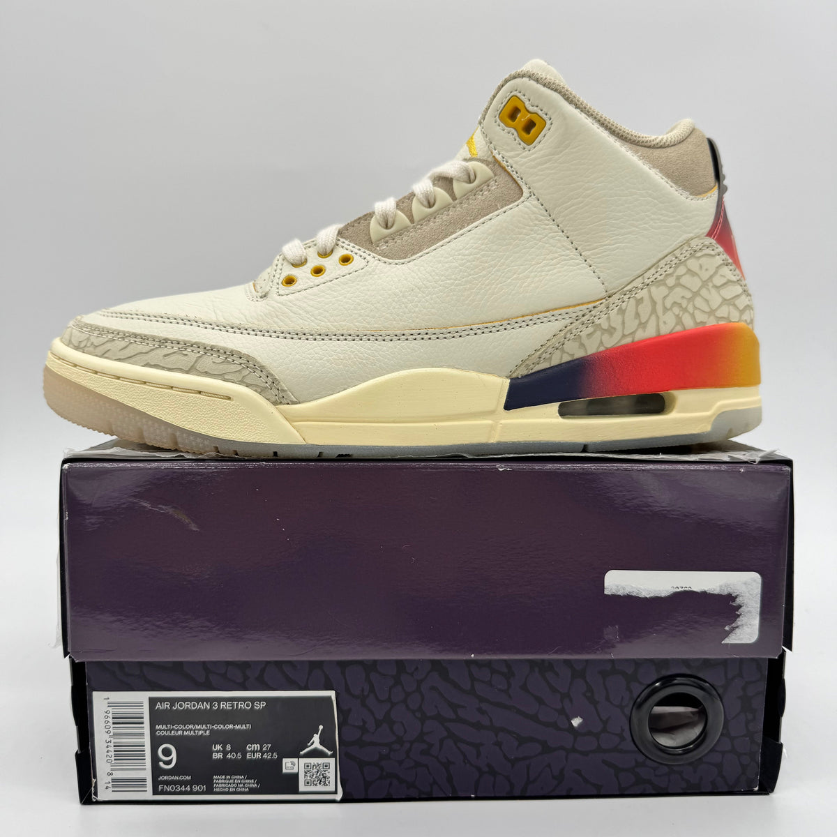 Jordan 3 SP J Balvin Medellin Sunset