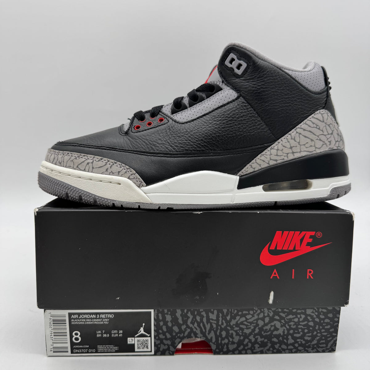 Jordan 3 Black Cement (2024)
