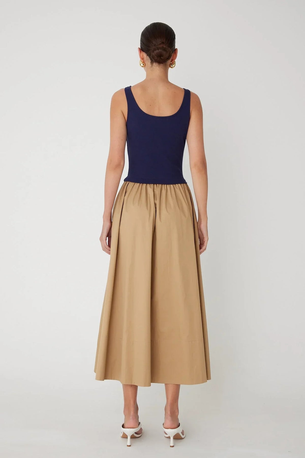 GRACEN COTTON TWO TONE DRESS