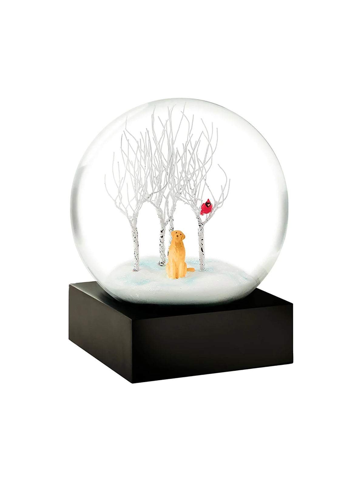 Lab in the Woods Snow Globe