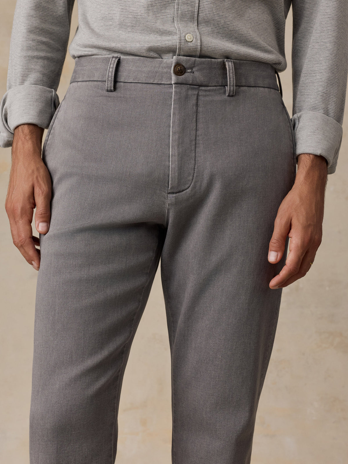 Stretch Terry Trouser - Steel Grey