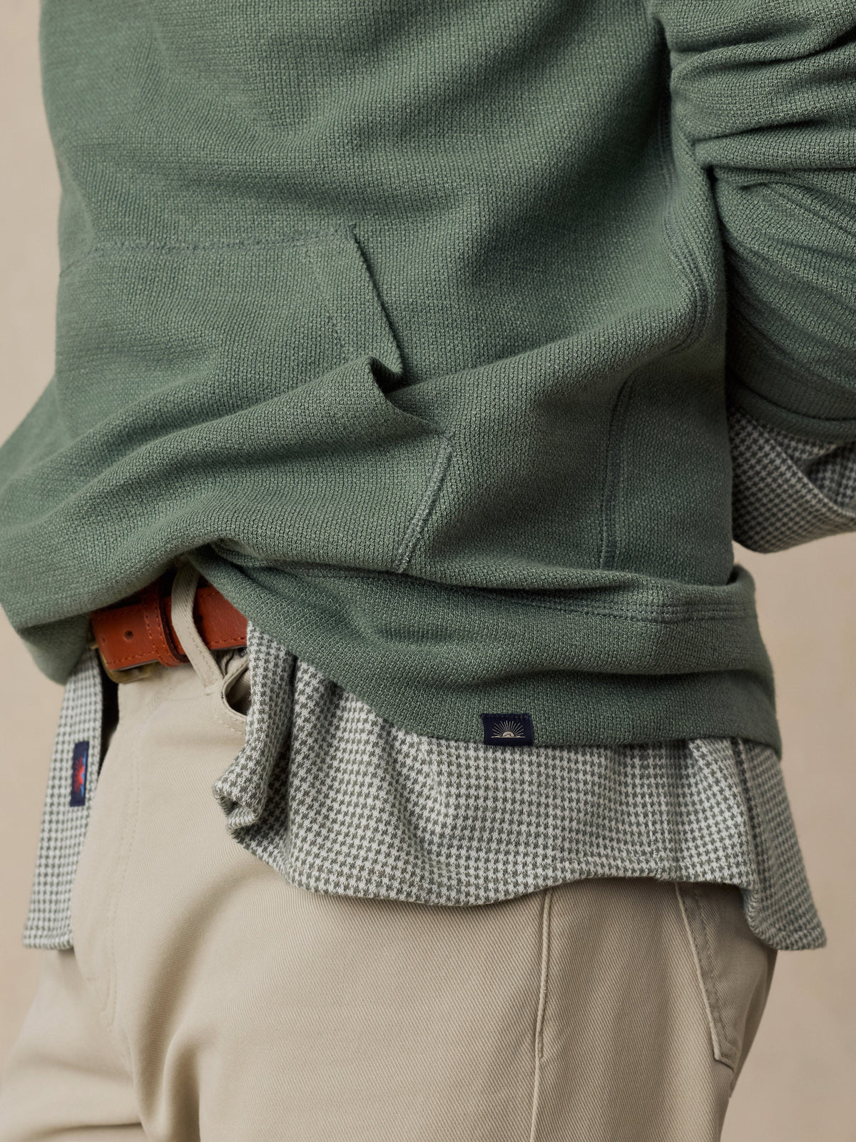 Highland Knit Hoodie - Mountain Green