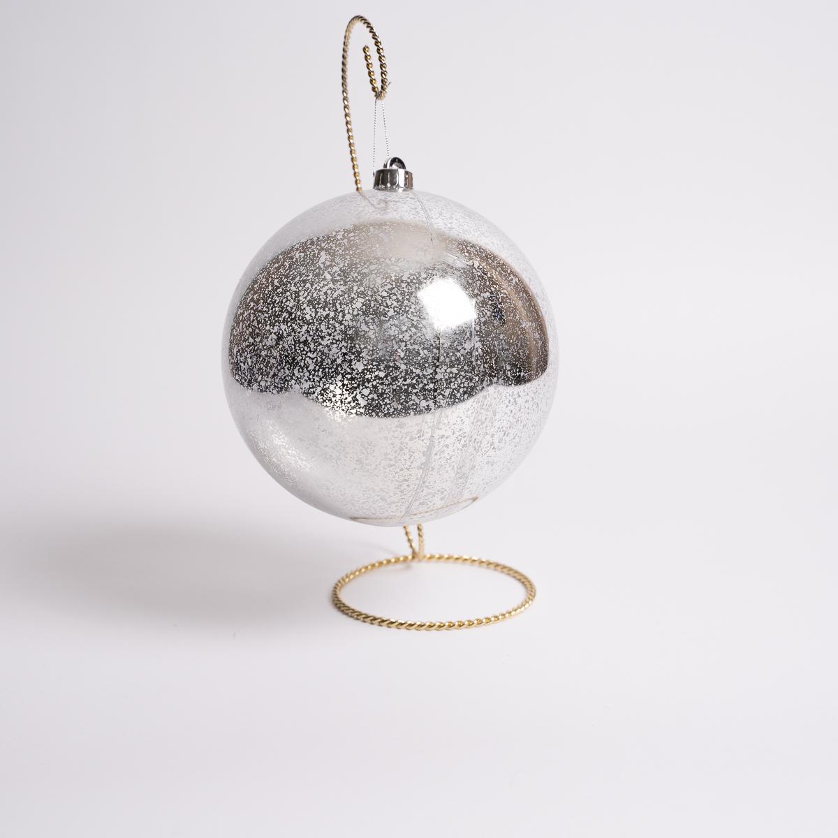 200mm Silver Mercury Ball Ornament