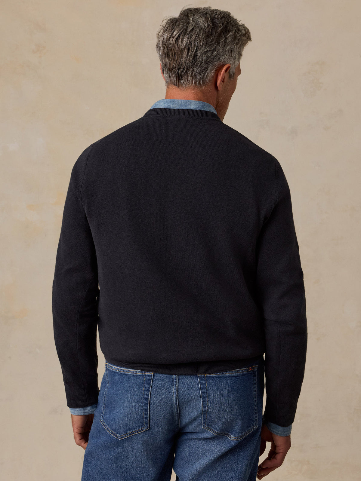 Long-Sleeve Sweater Tee - Ridge Black