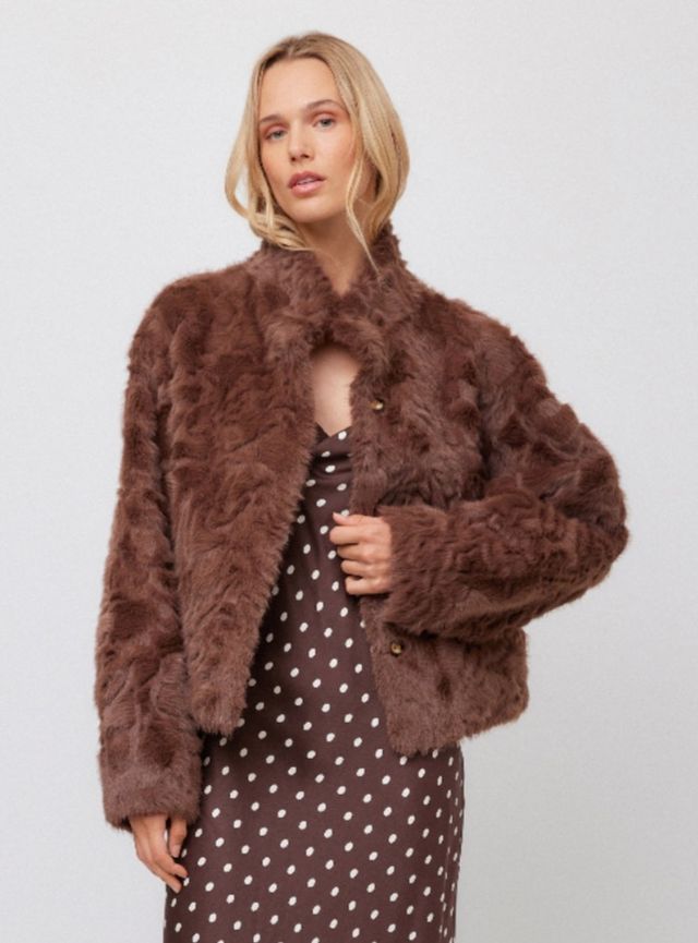 MACKENZIE REVERSABLE FUR COAT
