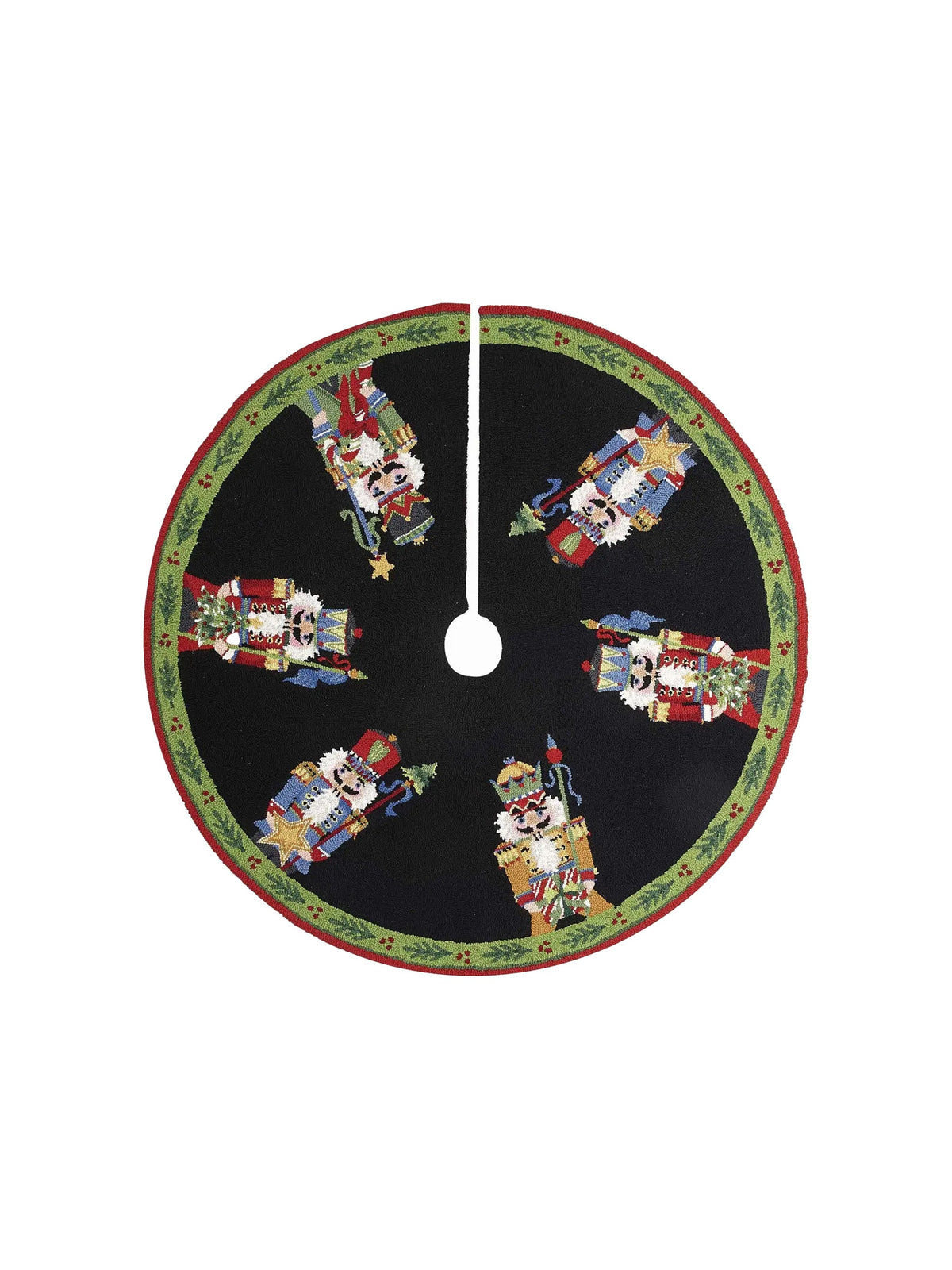 Nutcracker Wool Hook Tree Skirt