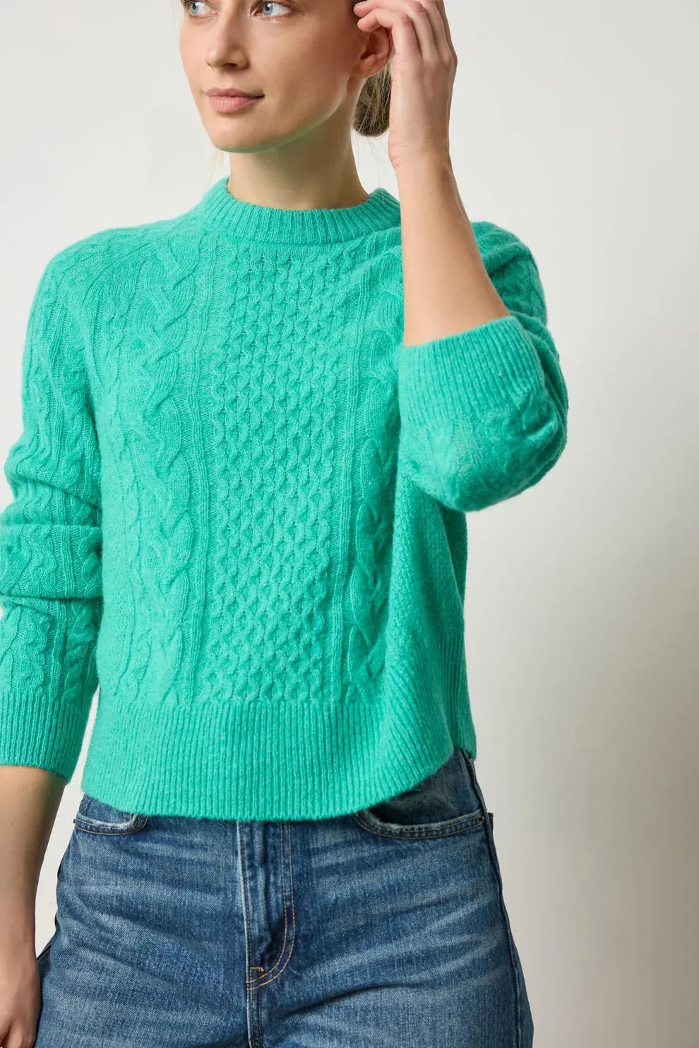 MIXED STITCH PULLOVER