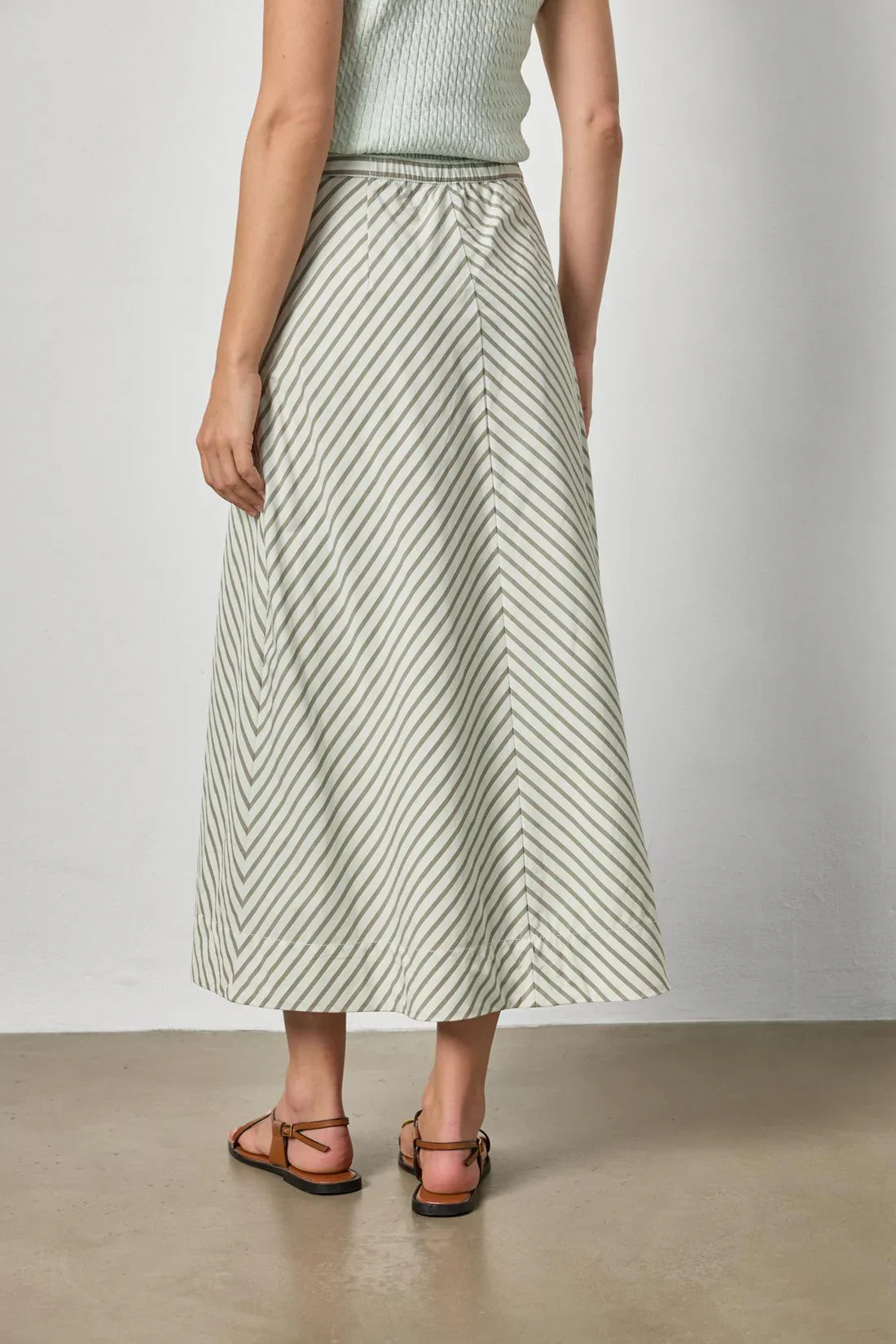 STRIPE MAXI SKIRT