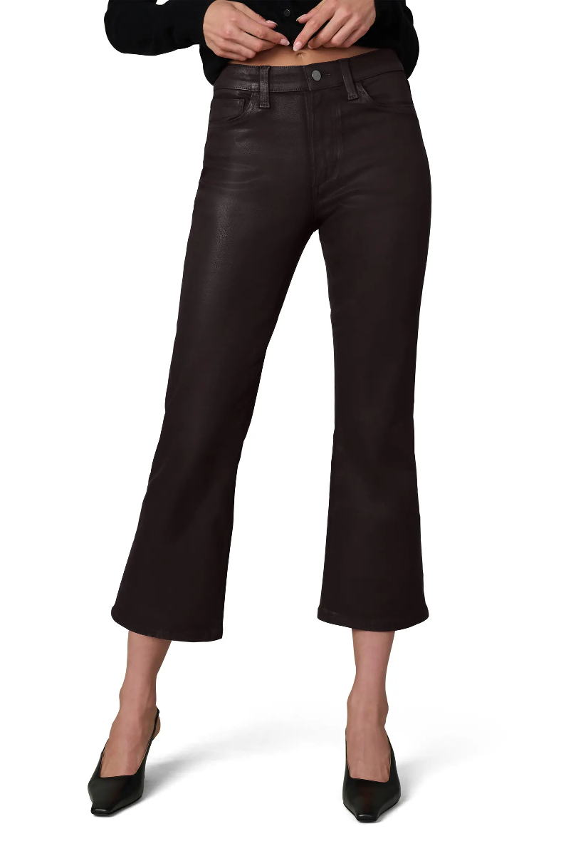 THE CALLIE CROPPED BOOTCUT COATED