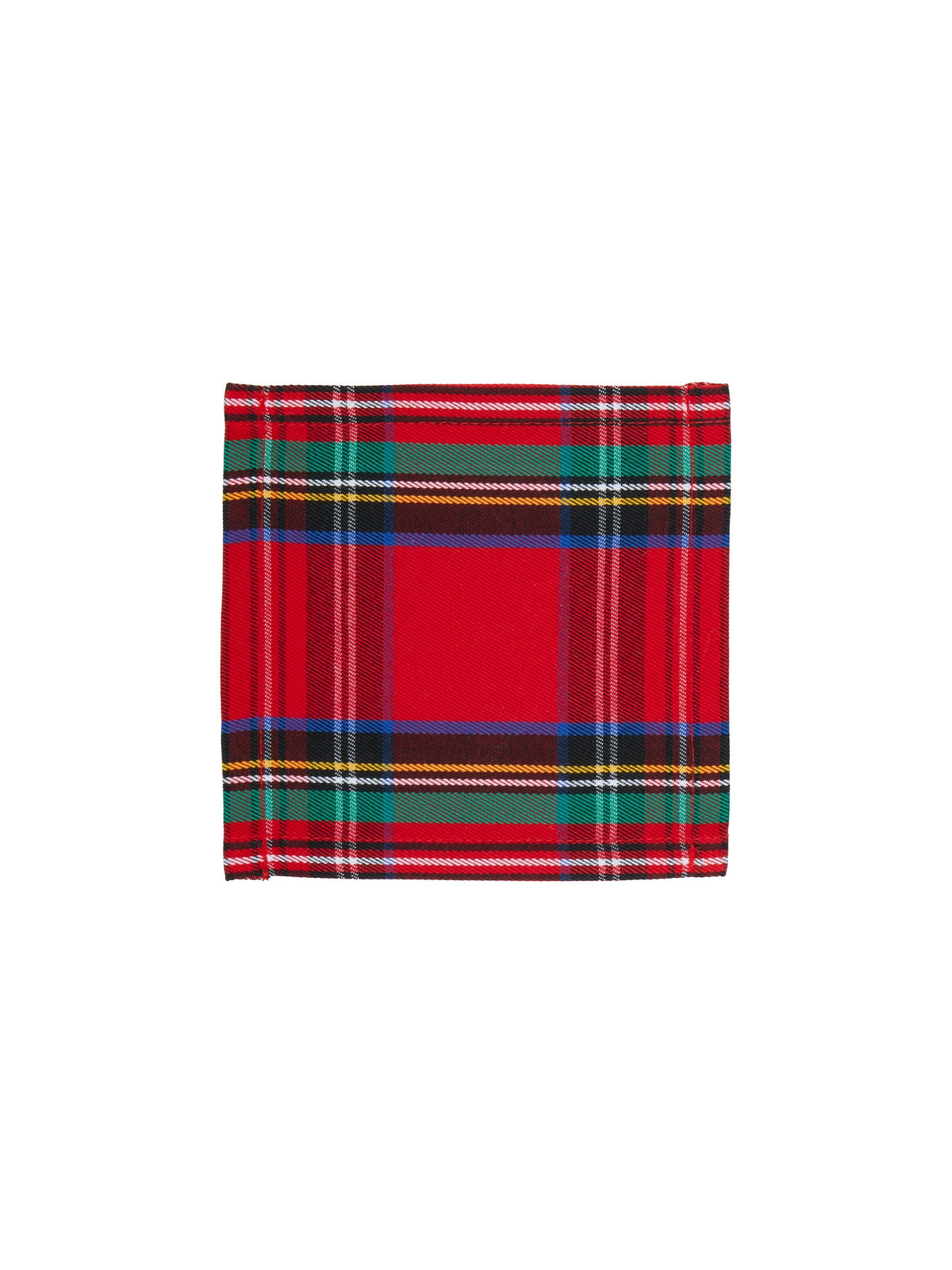 Royal Stewart Tartan Linen Cocktail Napkins