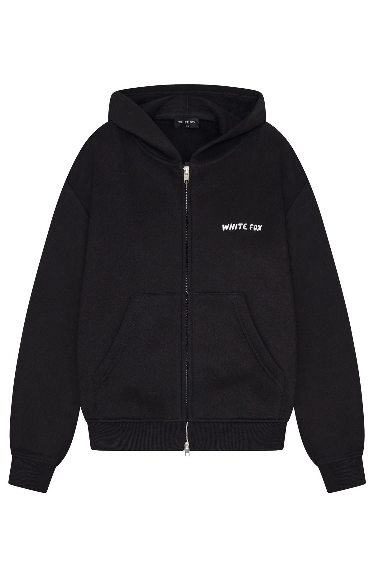 Test Drive Boxy Zip Front Hoodie Black