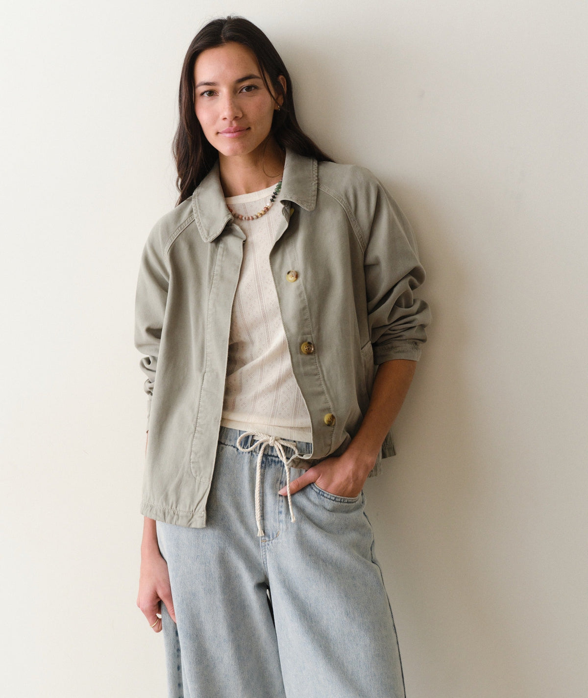 Olivia Cropped Trench