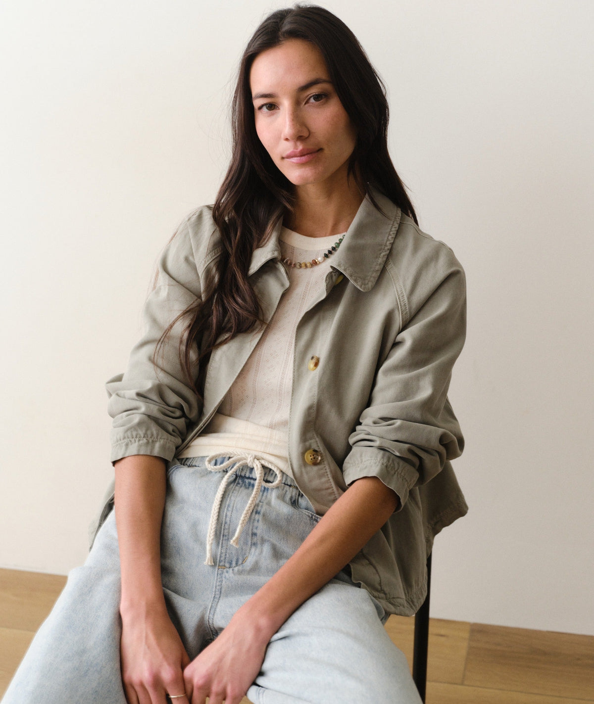 Olivia Cropped Trench