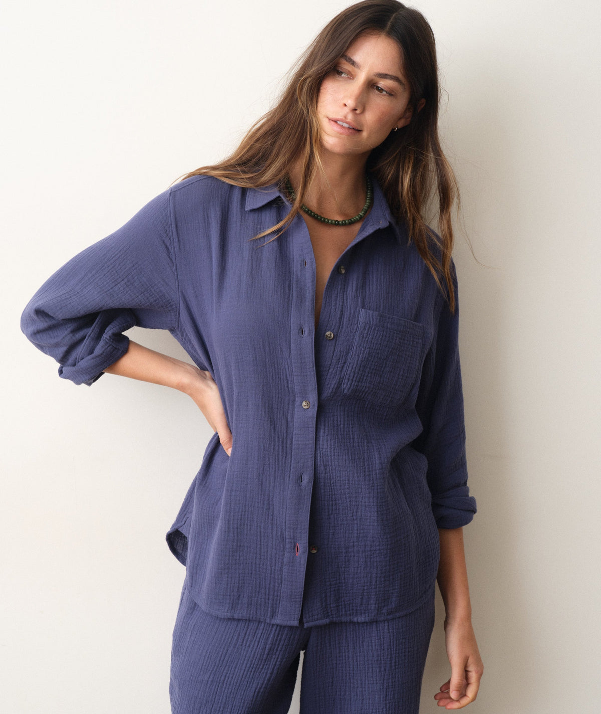 Jane Relaxed Double Cloth Shirt
