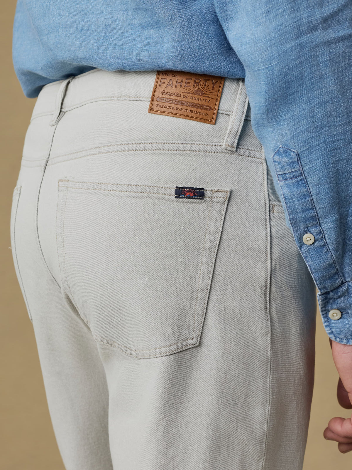 Organic Cotton Denim - Birch