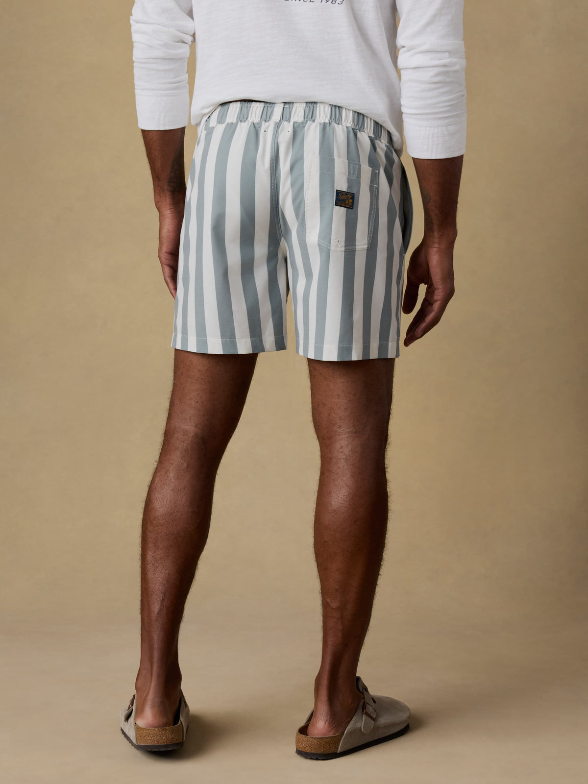 All Day Trunk (6") - Sage Awning Stripe