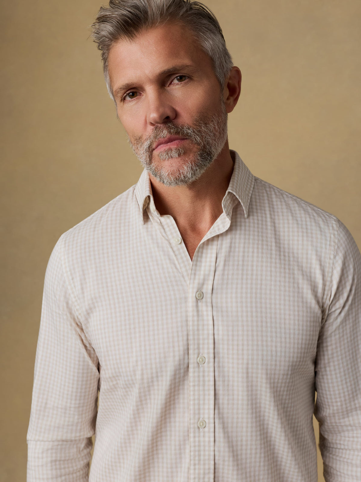 The Movement Shirt - Faded Khaki Gingham