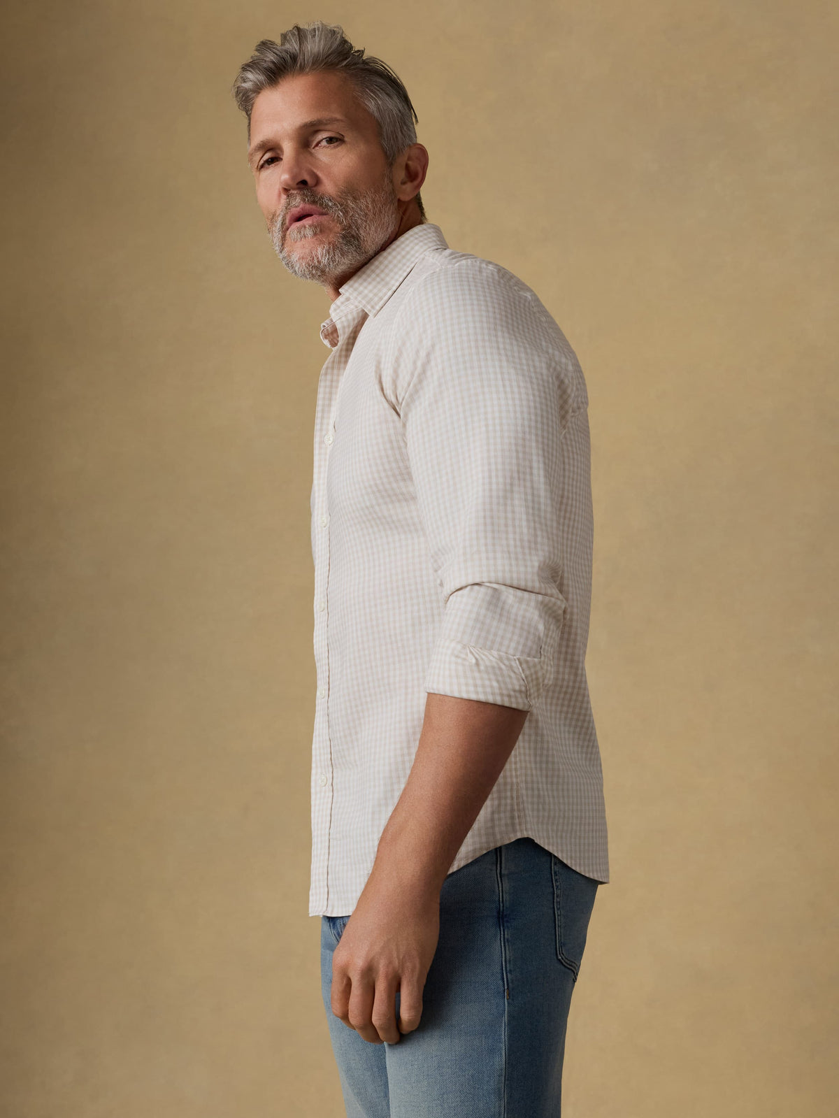 The Movement Shirt - Faded Khaki Gingham