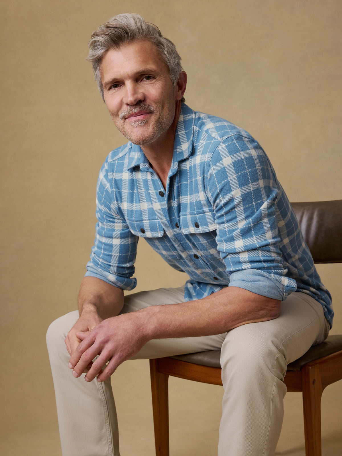 Legend Sweater Shirt - Blue Landing Plaid