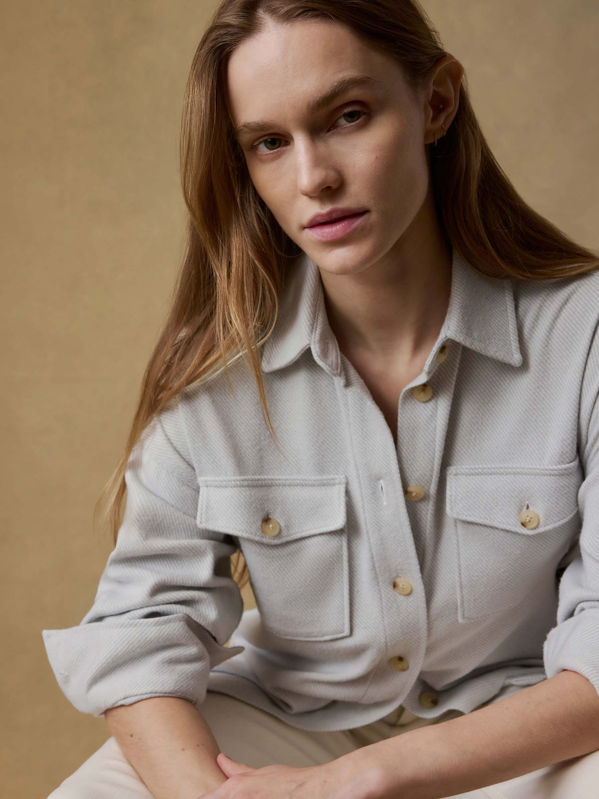 Legend Sweater Overshirt - Rain Cloud Twill