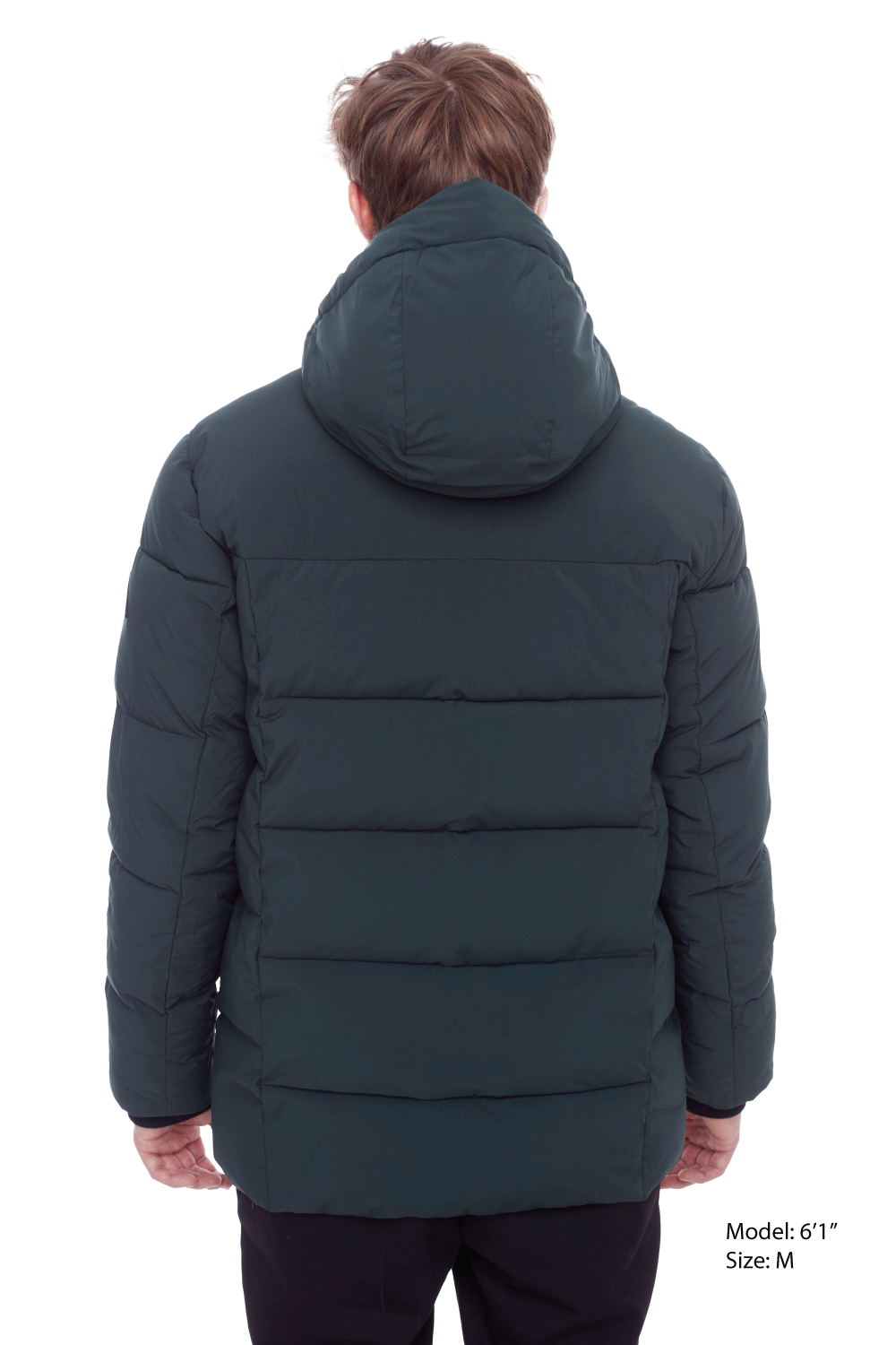 BANFF | MEN'S VEGAN DOWN (RECYCLED) PUFFER JACKET, DEEP GREEN