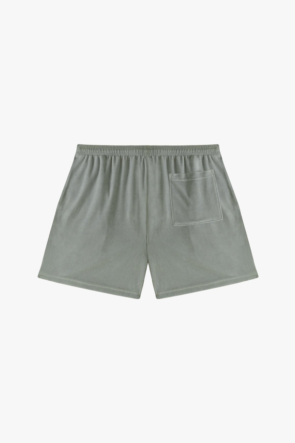 VLR442GD - Garment Dye Velour Mid-Length Wide Short