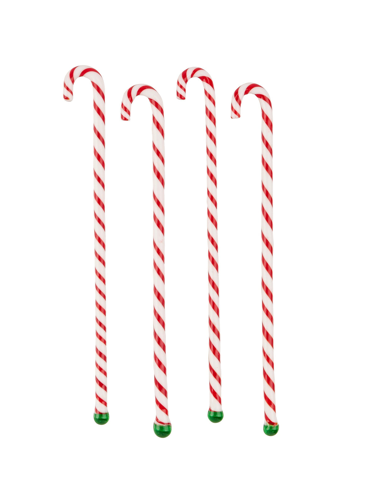 Vintage 1950s Candy Cane Glass Swizzle Sticks