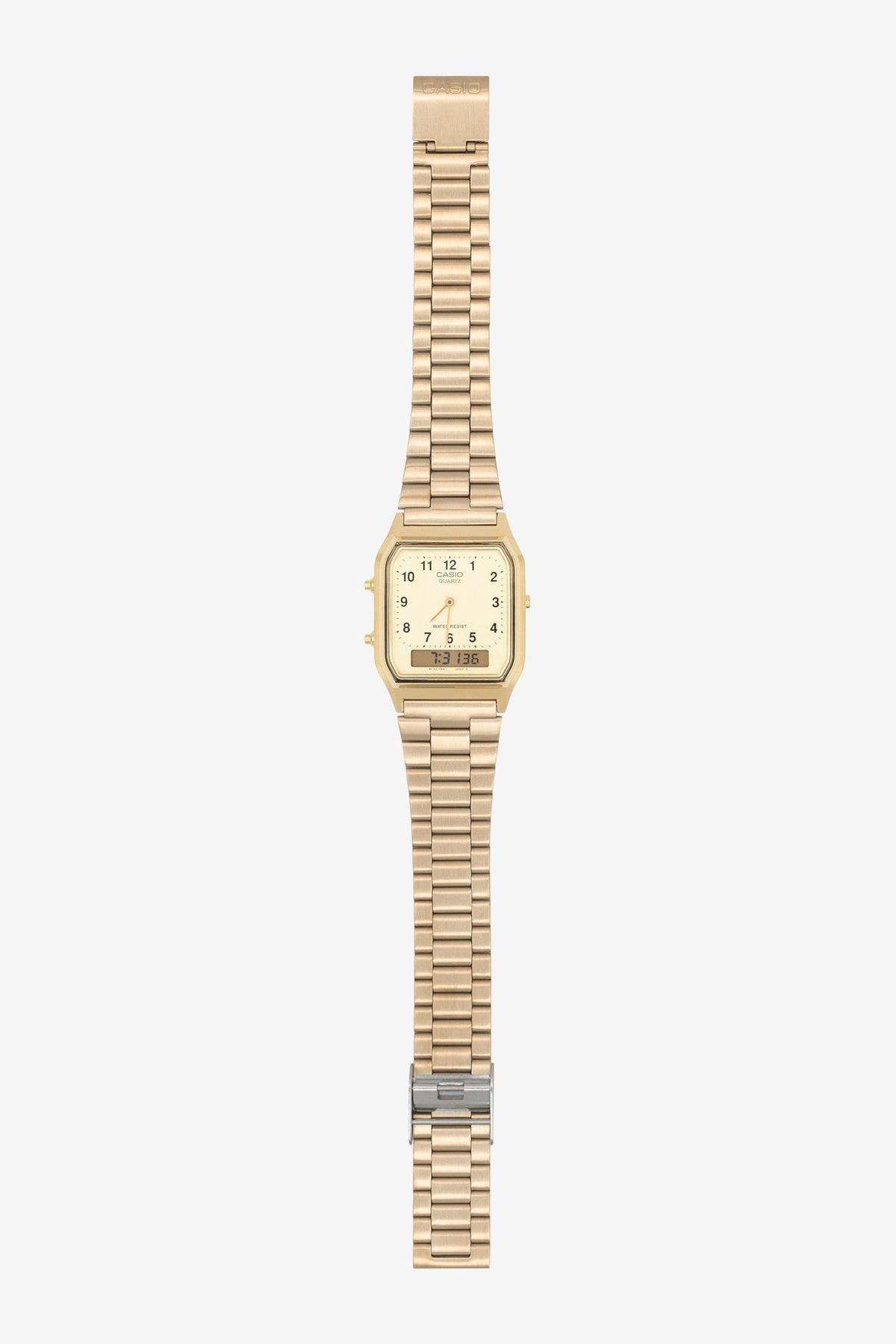 WCHAMSIO - Men's Casio Classic Gold Watch