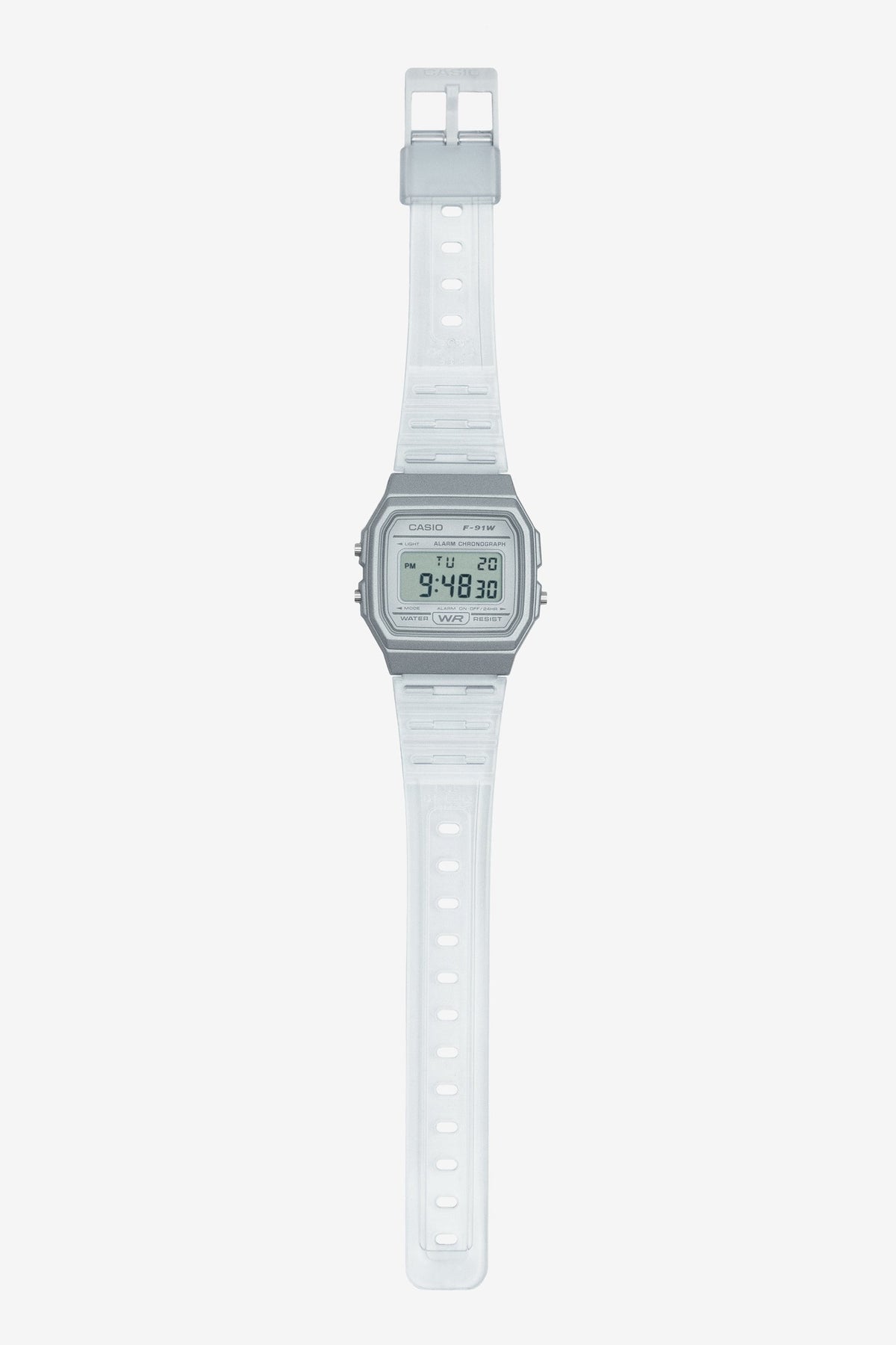WCHD7CF - Casio Unisex Digital Clear Jelly Strap Watch